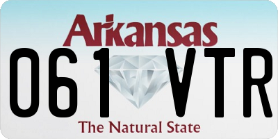 AR license plate 061VTR