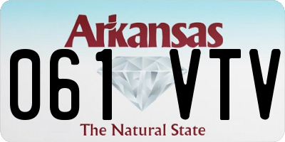 AR license plate 061VTV