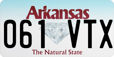 AR license plate 061VTX