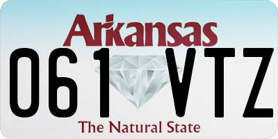 AR license plate 061VTZ