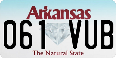 AR license plate 061VUB