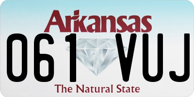AR license plate 061VUJ