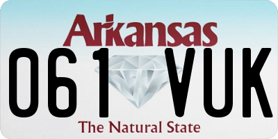 AR license plate 061VUK