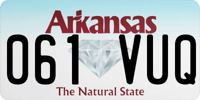AR license plate 061VUQ