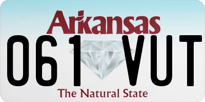 AR license plate 061VUT