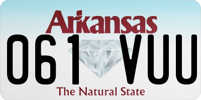 AR license plate 061VUU