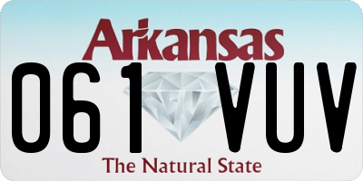 AR license plate 061VUV