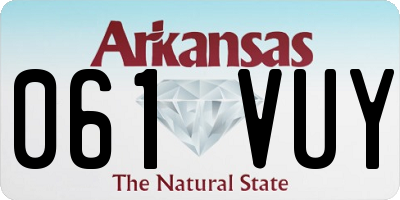 AR license plate 061VUY