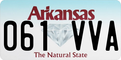 AR license plate 061VVA