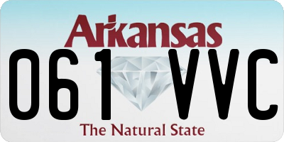 AR license plate 061VVC
