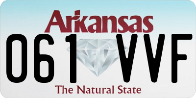 AR license plate 061VVF