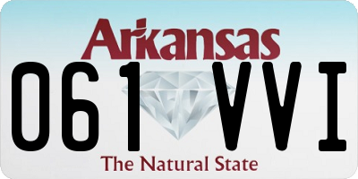 AR license plate 061VVI