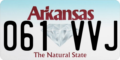AR license plate 061VVJ
