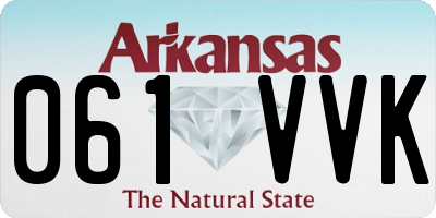 AR license plate 061VVK