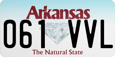 AR license plate 061VVL
