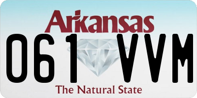 AR license plate 061VVM