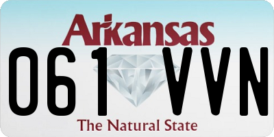 AR license plate 061VVN