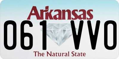 AR license plate 061VVO