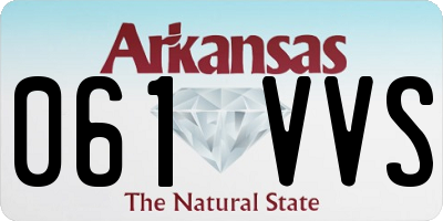 AR license plate 061VVS