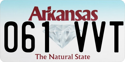AR license plate 061VVT