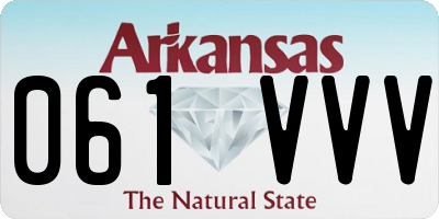 AR license plate 061VVV