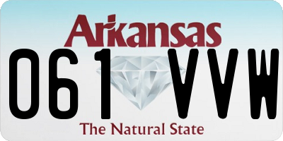 AR license plate 061VVW