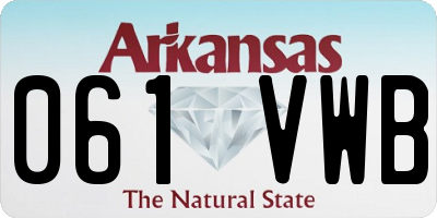 AR license plate 061VWB
