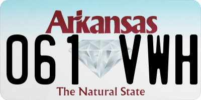 AR license plate 061VWH