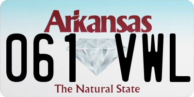 AR license plate 061VWL