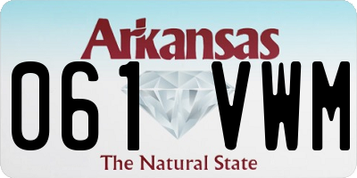 AR license plate 061VWM