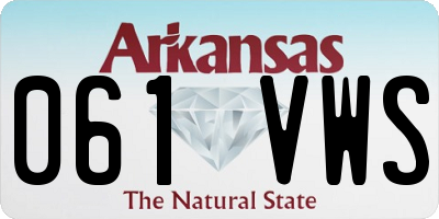 AR license plate 061VWS