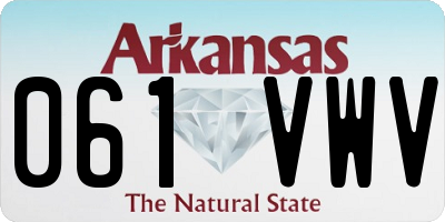 AR license plate 061VWV