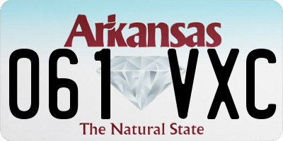AR license plate 061VXC