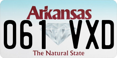 AR license plate 061VXD