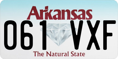 AR license plate 061VXF