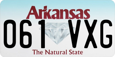 AR license plate 061VXG