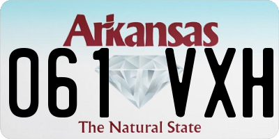AR license plate 061VXH