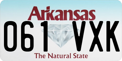 AR license plate 061VXK