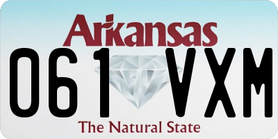 AR license plate 061VXM