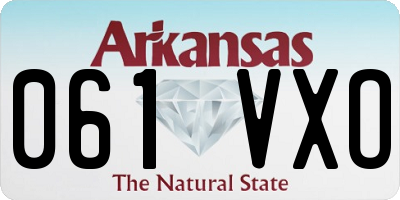 AR license plate 061VXO
