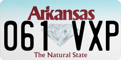 AR license plate 061VXP