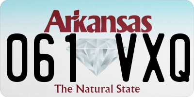 AR license plate 061VXQ