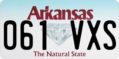 AR license plate 061VXS