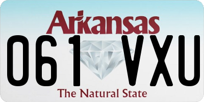 AR license plate 061VXU