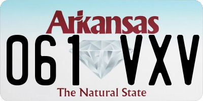 AR license plate 061VXV