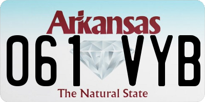AR license plate 061VYB