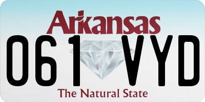 AR license plate 061VYD