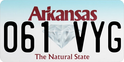 AR license plate 061VYG