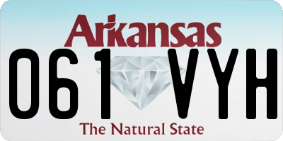 AR license plate 061VYH