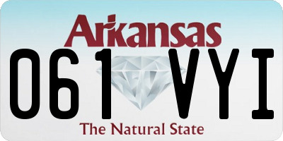 AR license plate 061VYI